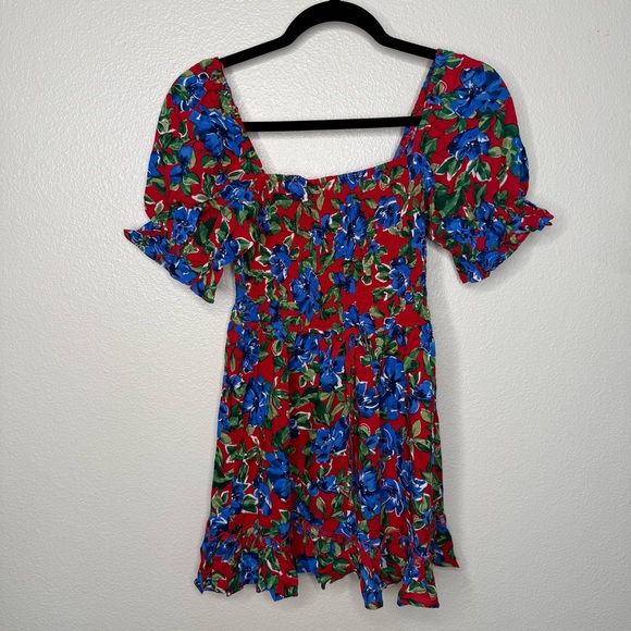 Bog Collective Dresses & Skirts - B.O.G. Collective Floral Smocked Mini Dress